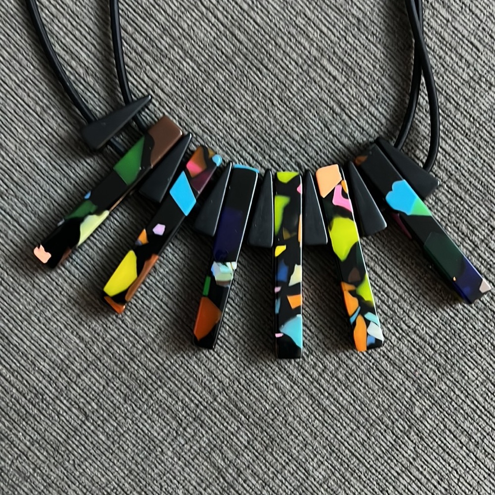 Fun And Funky Multicolor Adjustable Necklace - image 4